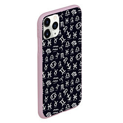 Чехол iPhone 11 Pro матовый Знаки Зодиака, цвет: 3D-розовый — фото 2