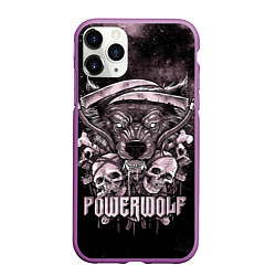 Чехол iPhone 11 Pro матовый Powerwolf, цвет: 3D-фиолетовый