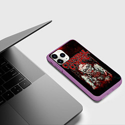 Чехол iPhone 11 Pro матовый Cannibal Corpse, цвет: 3D-фиолетовый — фото 2