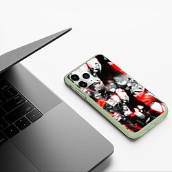 Чехол iPhone 11 Pro матовый ТЕТРАДЬ СМЕРТИ, цвет: 3D-салатовый — фото 2