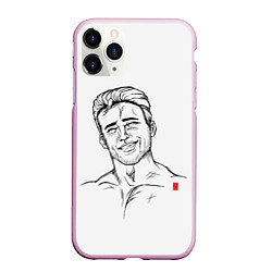 Чехол iPhone 11 Pro матовый Aniki, цвет: 3D-розовый