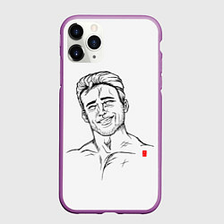 Чехол iPhone 11 Pro матовый Aniki, цвет: 3D-фиолетовый