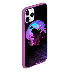 Чехол iPhone 11 Pro матовый GODZILLA ГОДЗИЛЛА, цвет: 3D-фиолетовый — фото 2