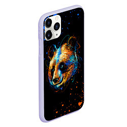 Чехол iPhone 11 Pro матовый КРАСОЧНАЯ ПАНДА, цвет: 3D-светло-сиреневый — фото 2