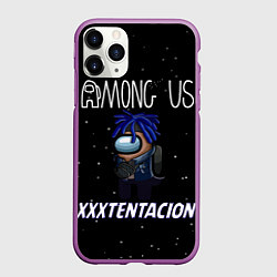 Чехол iPhone 11 Pro матовый Among Us- XXXTENTACION, цвет: 3D-фиолетовый