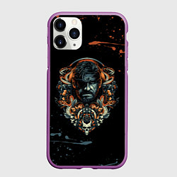 Чехол iPhone 11 Pro матовый METAL GEAR SOLID SNAKE, цвет: 3D-фиолетовый