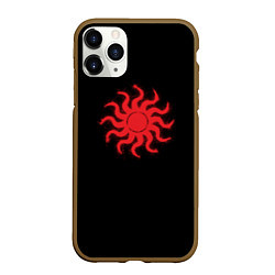 Чехол iPhone 11 Pro матовый Солнце Славянский символ
