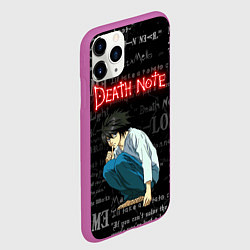 Чехол iPhone 11 Pro матовый ТЕТРАДЬ СМЕРТИ, цвет: 3D-фиолетовый — фото 2
