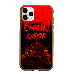 Чехол iPhone 11 Pro матовый CANNIBAL CORPSE, цвет: 3D-коричневый