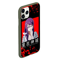 Чехол iPhone 11 Pro матовый RIZE KAMISHIRO Tokyo Ghoul, цвет: 3D-темно-зеленый — фото 2