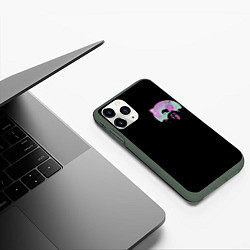 Чехол iPhone 11 Pro матовый Атака Титанов, цвет: 3D-темно-зеленый — фото 2
