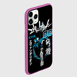 Чехол iPhone 11 Pro матовый Евангелион, EVA 00, цвет: 3D-фиолетовый — фото 2