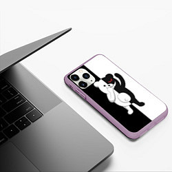 Чехол iPhone 11 Pro матовый МЕДВЕДЬ МОНОКУМА, цвет: 3D-сиреневый — фото 2