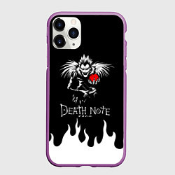 Чехол iPhone 11 Pro матовый DEATH NOTE ТЕТРАДЬ СМЕРТИ, цвет: 3D-фиолетовый