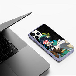 Чехол iPhone 11 Pro матовый Genshin Impact VENTI, цвет: 3D-светло-сиреневый — фото 2