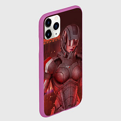 Чехол iPhone 11 Pro матовый Mass Effect, цвет: 3D-фиолетовый — фото 2