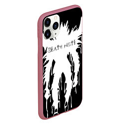 Чехол iPhone 11 Pro матовый DEATH NOTE ТЕТРАДЬ СМЕРТИ, цвет: 3D-малиновый — фото 2