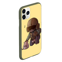 Чехол iPhone 11 Pro матовый J?ger Rainbow Six Art 01, цвет: 3D-темно-зеленый — фото 2