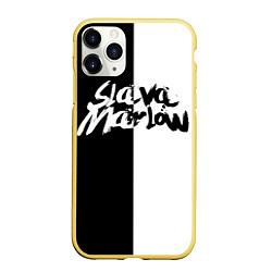 Чехол iPhone 11 Pro матовый SLAVA MARLOW 6, цвет: 3D-желтый