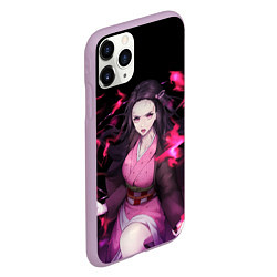 Чехол iPhone 11 Pro матовый NEZUKO НЕЗУКО KNY, цвет: 3D-сиреневый — фото 2