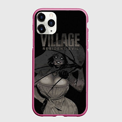 Чехол iPhone 11 Pro матовый VILLAGE resident evil, цвет: 3D-малиновый