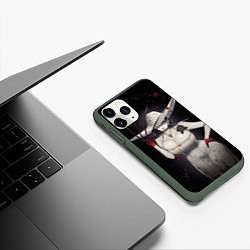 Чехол iPhone 11 Pro матовый Леди Димитреску, цвет: 3D-темно-зеленый — фото 2
