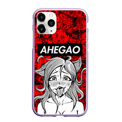 Чехол iPhone 11 Pro матовый AHEGAO, цвет: 3D-светло-сиреневый