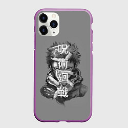 Чехол iPhone 11 Pro матовый JUJUTSU KAISEN ИТАДОРИ, цвет: 3D-фиолетовый