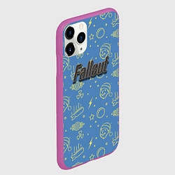 Чехол iPhone 11 Pro матовый Фаллаут Арт, цвет: 3D-фиолетовый — фото 2