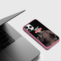 Чехол iPhone 11 Pro матовый BEASTARS, цвет: 3D-малиновый — фото 2