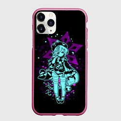Чехол iPhone 11 Pro матовый GENSHIN IMPACT, ЦИ ЦИ, цвет: 3D-малиновый
