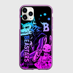Чехол iPhone 11 Pro матовый BEASTARS, Легоши и Хару, цвет: 3D-фиолетовый