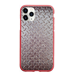Чехол iPhone 11 Pro матовый Стальной костюм, цвет: 3D-красный