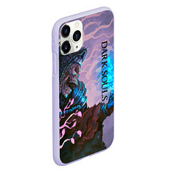 Чехол iPhone 11 Pro матовый Тёмная душа, цвет: 3D-светло-сиреневый — фото 2