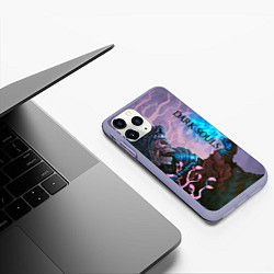 Чехол iPhone 11 Pro матовый Тёмная душа, цвет: 3D-светло-сиреневый — фото 2