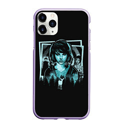 Чехол iPhone 11 Pro матовый Life Is Strange, цвет: 3D-светло-сиреневый