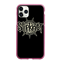 Чехол iPhone 11 Pro матовый Slipknot 1995, цвет: 3D-малиновый