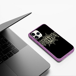 Чехол iPhone 11 Pro матовый Slipknot 1995, цвет: 3D-фиолетовый — фото 2