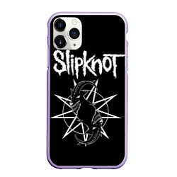Чехол iPhone 11 Pro матовый Skipknot Козел, цвет: 3D-светло-сиреневый