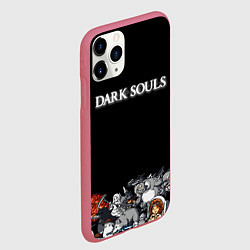 Чехол iPhone 11 Pro матовый 8bit Dark Souls, цвет: 3D-малиновый — фото 2