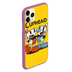 Чехол iPhone 11 Pro матовый CUPHEAD, цвет: 3D-фиолетовый — фото 2