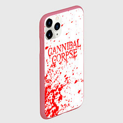 Чехол iPhone 11 Pro матовый Cannibal corpse, цвет: 3D-малиновый — фото 2