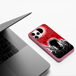 Чехол iPhone 11 Pro матовый BERSERK БЕРСЕРК, цвет: 3D-малиновый — фото 2