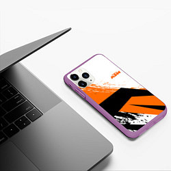 Чехол iPhone 11 Pro матовый KTM КТМ Z, цвет: 3D-фиолетовый — фото 2