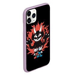 Чехол iPhone 11 Pro матовый CUPHEAD, цвет: 3D-сиреневый — фото 2