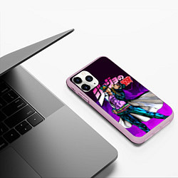 Чехол iPhone 11 Pro матовый JOJOS BIZARRE ADVENTURE, цвет: 3D-розовый — фото 2