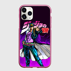 Чехол iPhone 11 Pro матовый JOJOS BIZARRE ADVENTURE, цвет: 3D-малиновый