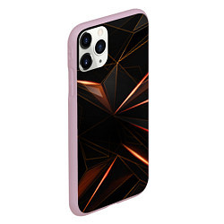 Чехол iPhone 11 Pro матовый Геометрическая Абстракция, цвет: 3D-розовый — фото 2