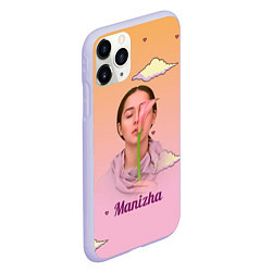 Чехол iPhone 11 Pro матовый Манижа Manizha, цвет: 3D-светло-сиреневый — фото 2