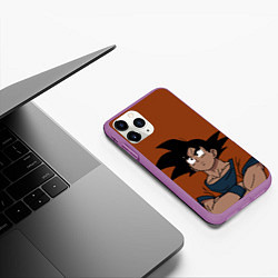 Чехол iPhone 11 Pro матовый DRAGON BALL ДРАГОН БОЛЛ, цвет: 3D-фиолетовый — фото 2